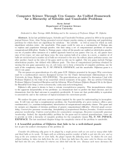 Computer Science Through Urn Games: An