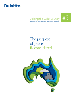 The purpose of place Reconsidered