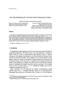 On the minimality of polygon triangulation