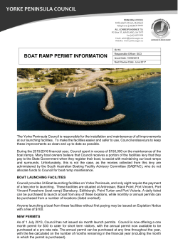 IS119 Boat Ramp Permit Information