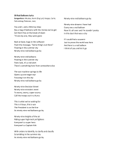 99 Red Balloons lyrics You and I, and a little toy shop Buy a bag of