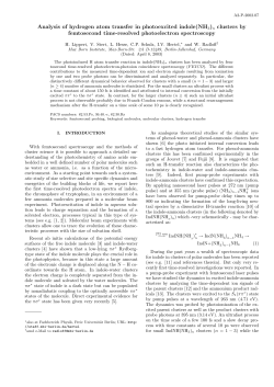 Analysis of hydrogen atom transfer in photoexcited indole(NH3)n