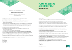 Amendment C241 - Factsheet