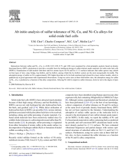 Ab initio analysis of sulfur tolerance of Ni, Cu, and Ni