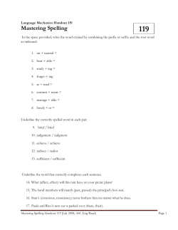 119: Mastering Spelling