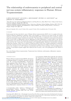 The relationship of endotoxaemia to peripheral and central nervous