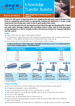 Knowledge Transfer Bulletin