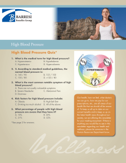 High Blood Pressure - Barresi Benefits Group