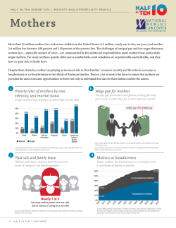 Mothers - National Women`s Law Center