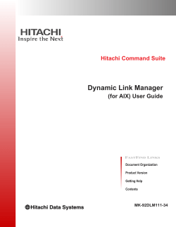 Hitachi Command Suite Dynamic Link Manager
