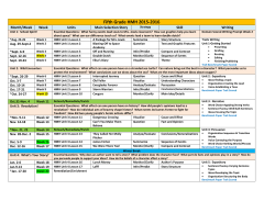 Grade 5 At a Glance Pacing Guide