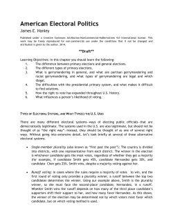 American Electoral Politics - College American Government