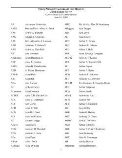 Abbreviations List