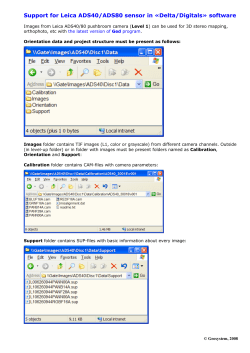 Support for Leica ADS40 sensor in &laquo;Delta/Digitals