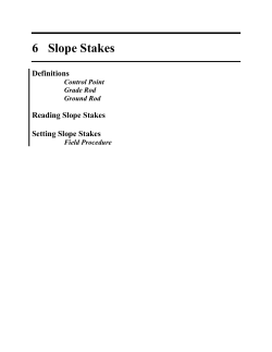 6 Slope Stakes