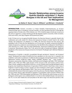 Genetic Relationships among Invasive Hydrilla (Hydrilla verticillata