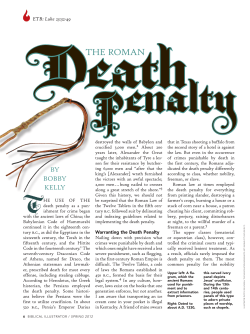 THE ROMAN Death Penalty - St John Lutheran Church, Elyria, Oh