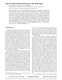 Argon ion laser-induced fluorescence with diode lasers