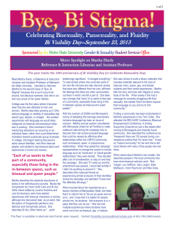 Celebrating Bisexuality, Pansexuality, and Fluidity