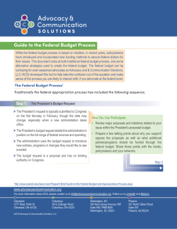 Guide to the Federal Budget Process