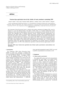 Neutron dose equivalent rates in the vicinity of waste containers
