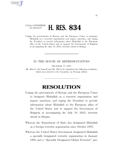 H. Res. 834