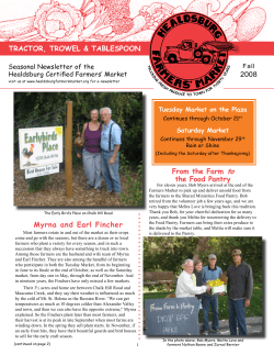 Fall 2008 - Healdsburg Farmers` Market