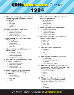 Quiz for - Cliffs Notes