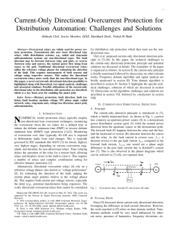 Current-Only Directional Overcurrent Protection for Distribution