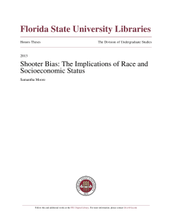 Shooter Bias: The Implications of Race and
