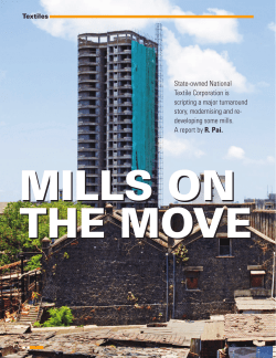 State-owned National Textile Corporation is scripting a major