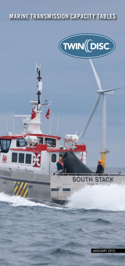 Twin Disc - Marine Transmission Capacity Tables