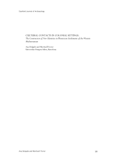 CULTURAL CONTACTS IN COLONIAL SETTINGS