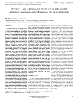 Rhyolites&mdash;Hard to produce, but easy to recycle and sequester