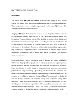 HAPPINESS BOUND - Office national du film du Canada