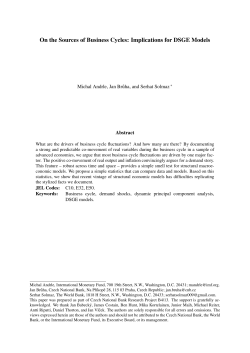 On the Sources of Business Cycles: Implications for DSGE Models