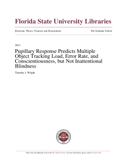 Pupillary Response Predicts Multiple Object Tracking