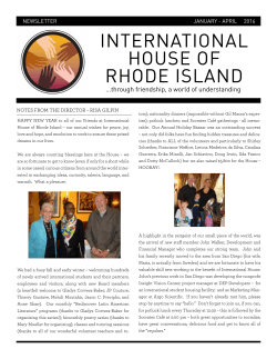 Jan - International House of Rhode Island