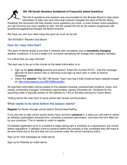 How do I stay informed? What needs to be done before the