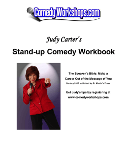 Judy Carter`s Stand-up Comedy Workbook