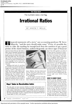 Irrational ratios