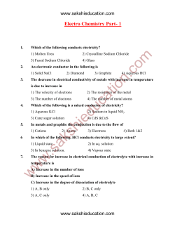 Electro Chemistry Part- 1