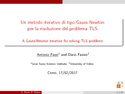 A Gauss-Newton iteration for solving TLS pro