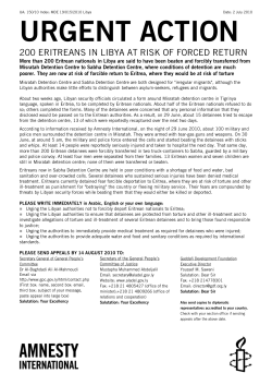 urgent action - Amnesty International