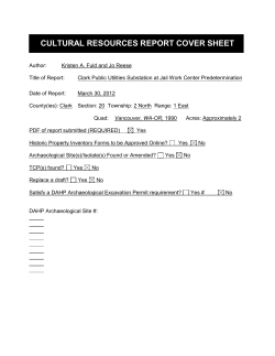 archaeological predetermination report