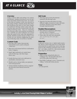 Stream Tables - Mars Quest Online