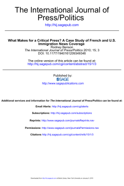 The International Journal of Press/Politics