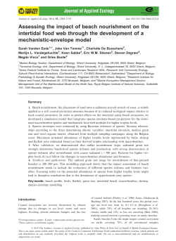 Assessing the impact of beach nourishment on the intertidal food