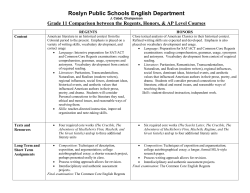 Roslyn Public Schools English Department