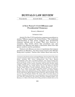 Noah A. Messing, A New Power?: Civil Offenses and Presidential